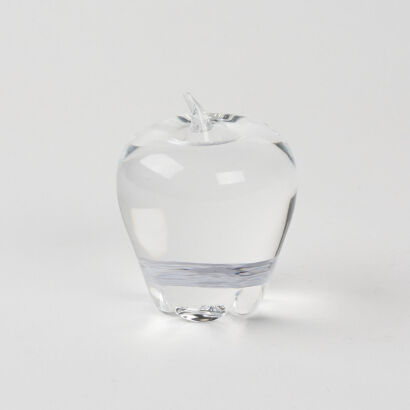 A Steuben Crystal Art Glass Apple