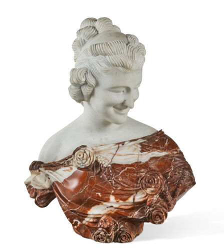 A Fine Marble Bust of a Young Woman