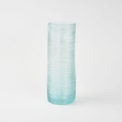 A Tall Spun Glass Column Vase