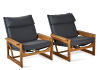 A Pair of Linear Lounge Chairs