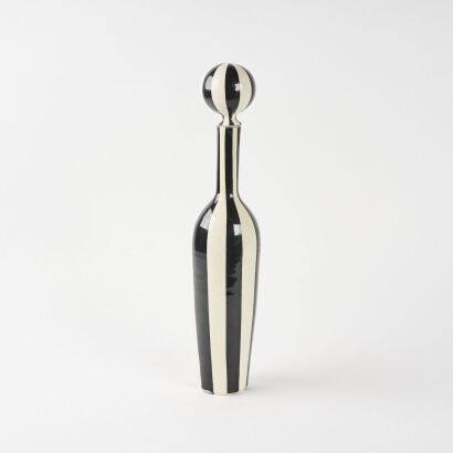 A Tall Jonathan Adler Ceramic Stoppered Bottle