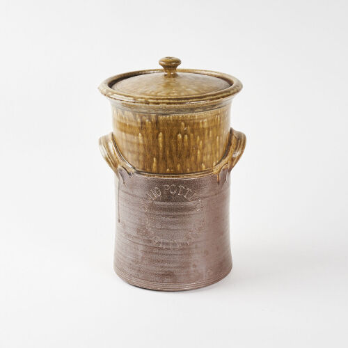 A Peter Gibbs Omaio Pottery Lidded Storage Jar