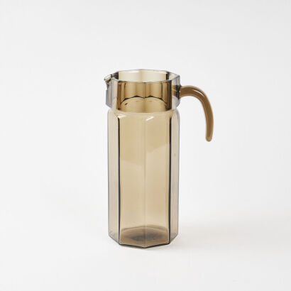 An Smoked Glass Arcoc Water Jug