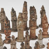 A Large Pottery Chess Set From Auckland Society Pottery Circa 1980 - 2