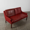 A Danish Georg Thams For AS Vejen Mid Century Red Leather Sofa - 2