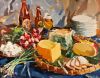 GASTON DE VEL Still Life with Cheese
