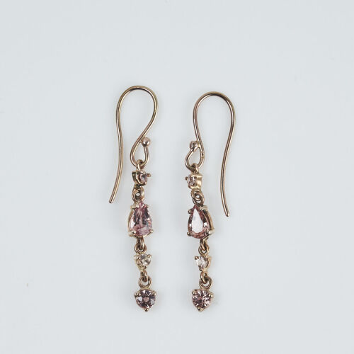9ct Rose Gold Malayan Garnet Earrings