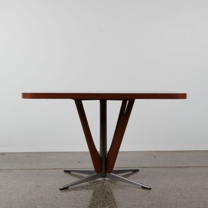 A Mid-Century Formica Topped Dining Table