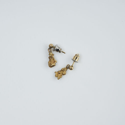 Gold Nugget Earrings