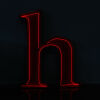 A Letter "h" Neon Sign - 2