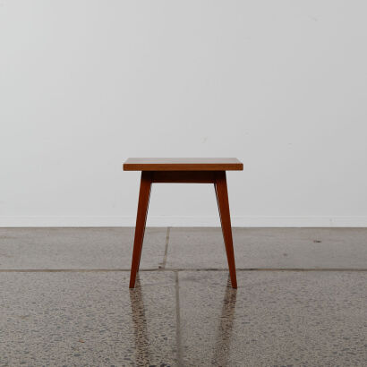 A Rimu-Topped Side Table With Kauri Legs