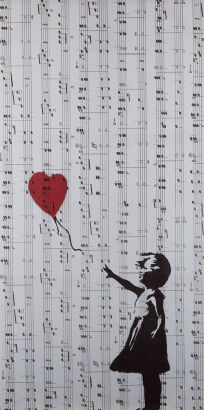 A Large Banksy Photo Canvas