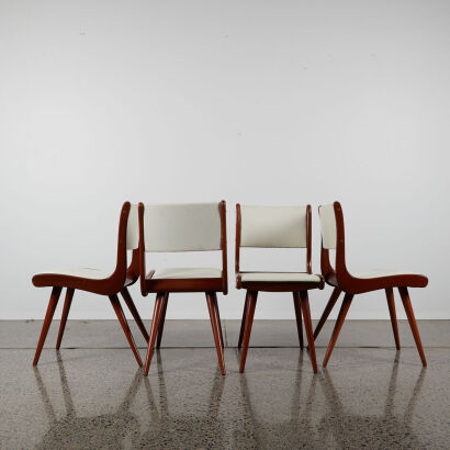 A Set Of Four Airest Dining Chairs