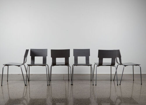 A Suit Of Matisse Formed Plywood Dining Chairs