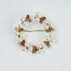 14ct Pearl Wreath Brooch