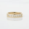 18ct Yellow Gold, Channel Set Diamond Band