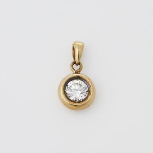 14ct Yellow Gold, .45ct Diamond Pendant
