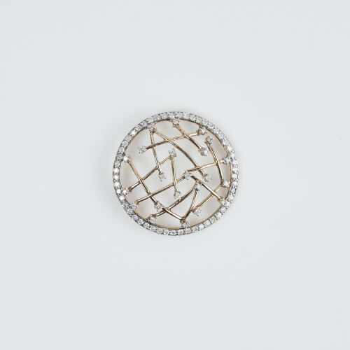 9ct Diamond Circle Pendant