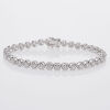 18ct White Gold Diamond Tennis Bracelet of TDW 4.63cts