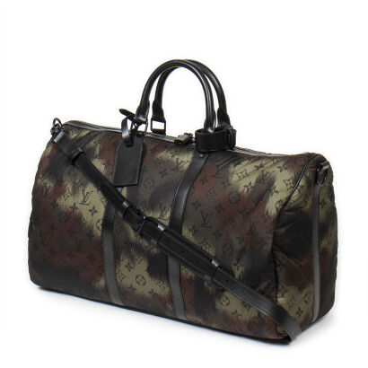 Louis Vuitton Limited Edition Camouflage Keepall Bandouli&egrave;re