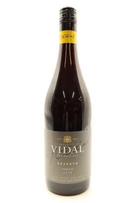 (1) 2018 Vidal Estate Reserve Syrah, Gimblett Gravels