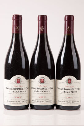 (3) 2009 Bruno Clavelier Vosne Romanee 1er Cru Vielle Vignes Les Beaux Monts