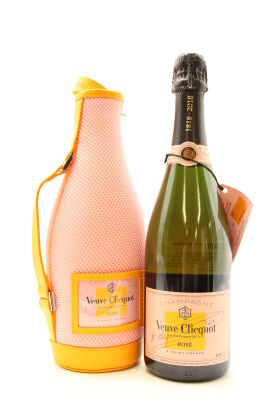 (1) NV Veuve Clicquot Ponsardin Brut Rose with Modern Mesh Champagne Ice Jacket