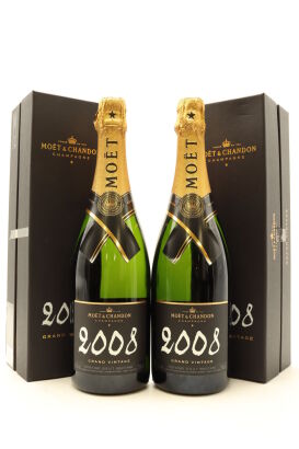 (2) 2008 Moet & Chandon Grand Vintage Brut, Champagne [JR17] [WS93] (GB)