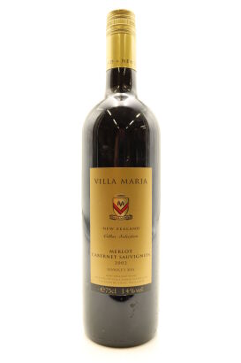 (1) 2002 Villa Maria Cellar Selection Merlot - Cabernet Sauvignon, Hawke's Bay