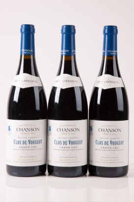 (3) 2009 Chanson Clos de Vougeout Grand Cru