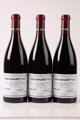 (3) 2009 Domaine de a Romanee Conti Vosne Romanee 1er Cru Cuvee Duvault Blochet