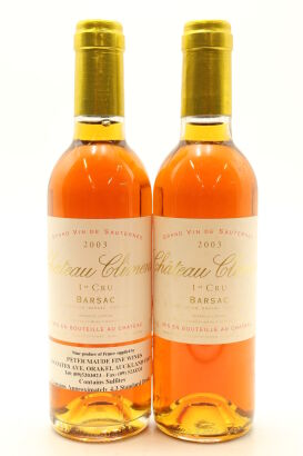 (2) 2003 Chateau Climens, Sauternes - Barsac, 375ml [JR18.5] [WS96]