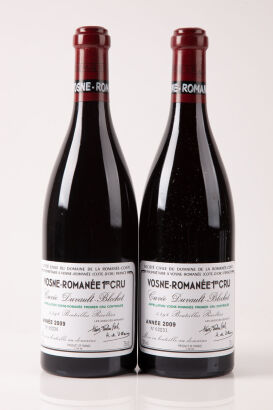 (2) 2009 Domaine de a Romanee Conti Vosne Romanee 1er Cru Cuvee Duvault Blochet