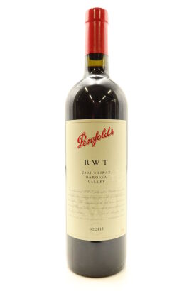 (1) 2001 Penfolds RWT Shiraz, Barossa Valley