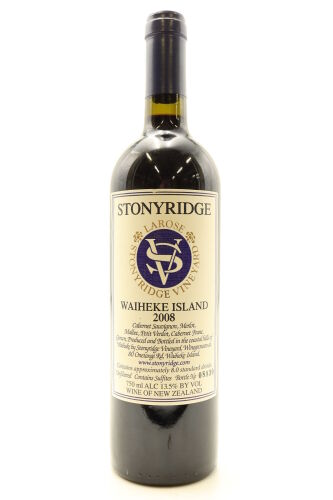 (1) 2008 Stonyridge Vineyard Larose, Waiheke Island