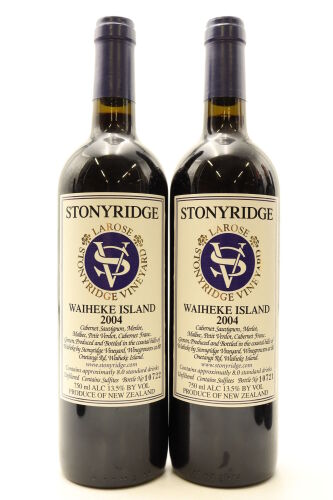 (2) 2004 Stonyridge Vineyard Larose, Waiheke Island