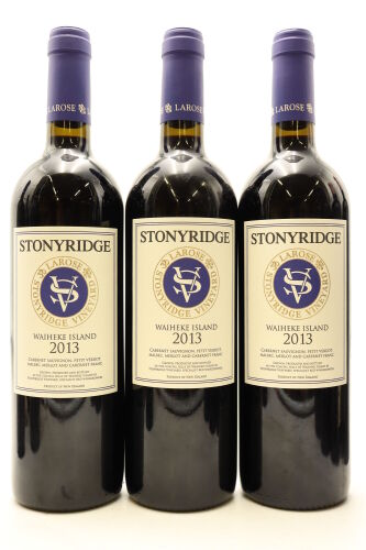 (3) 2013 Stonyridge Vineyard Larose, Waiheke Island