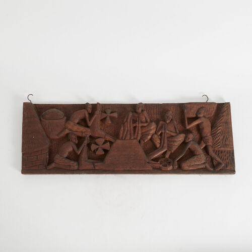 An African Figurative Plaque