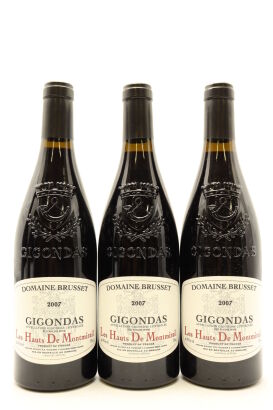 (3) 2007 Domaine Brusset Gigondas Les Hauts de Montmirail, Rhone [RP96]