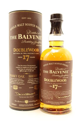 (1) The Balvenie DoubleWood 17 Year Old Single Malt Scotch Whisky, 43% AbV