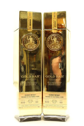 (2) Gold Bar California Cask Finished Blended American Whisky, 40% ABV