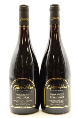 (2) 2000 Gibbston Valley Reserve Pinot Noir, Central Otago