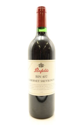 (1) 1998 Penfolds Bin 407 Cabernet Sauvignon, South Australia [JO95]