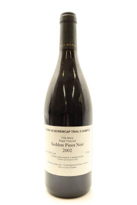 (1) 2002 Villa Maria Single Vineyard Seddon Pinot Noir Sample, Marlborough