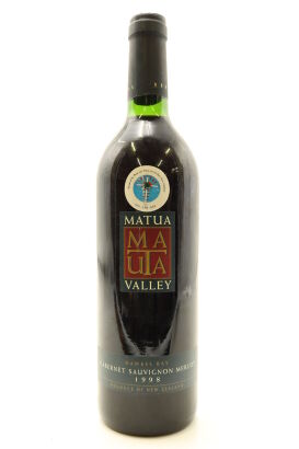 (1) 1998 Matua Valley Single Vineyard Matheson Merlot, Hawke's Bay (TS)