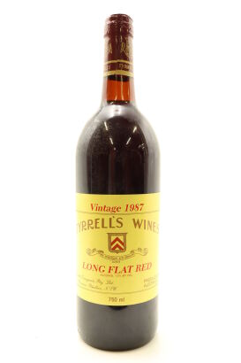 (1) 1987 Tyrrell's Wines Long Flat Red, Hunter Valley (MS)