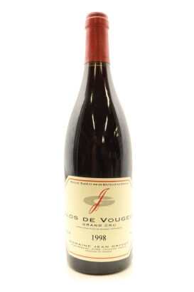 (1) 1998 Domaine Jean Grivot Clos de Vougeot Grand Cru, Cote de Nuits