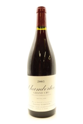 (1) 2003 Frederic Esmonin Chambertin Grand Cru, Cote de Nuits