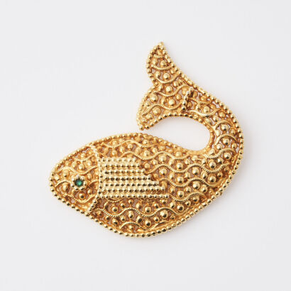 Dominique Aurientis Fish Brooch