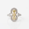 18ct White Gold, Snowflake Diamond Dress Ring of .80cts TDW